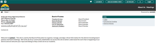 a screenshot of the Simbli page